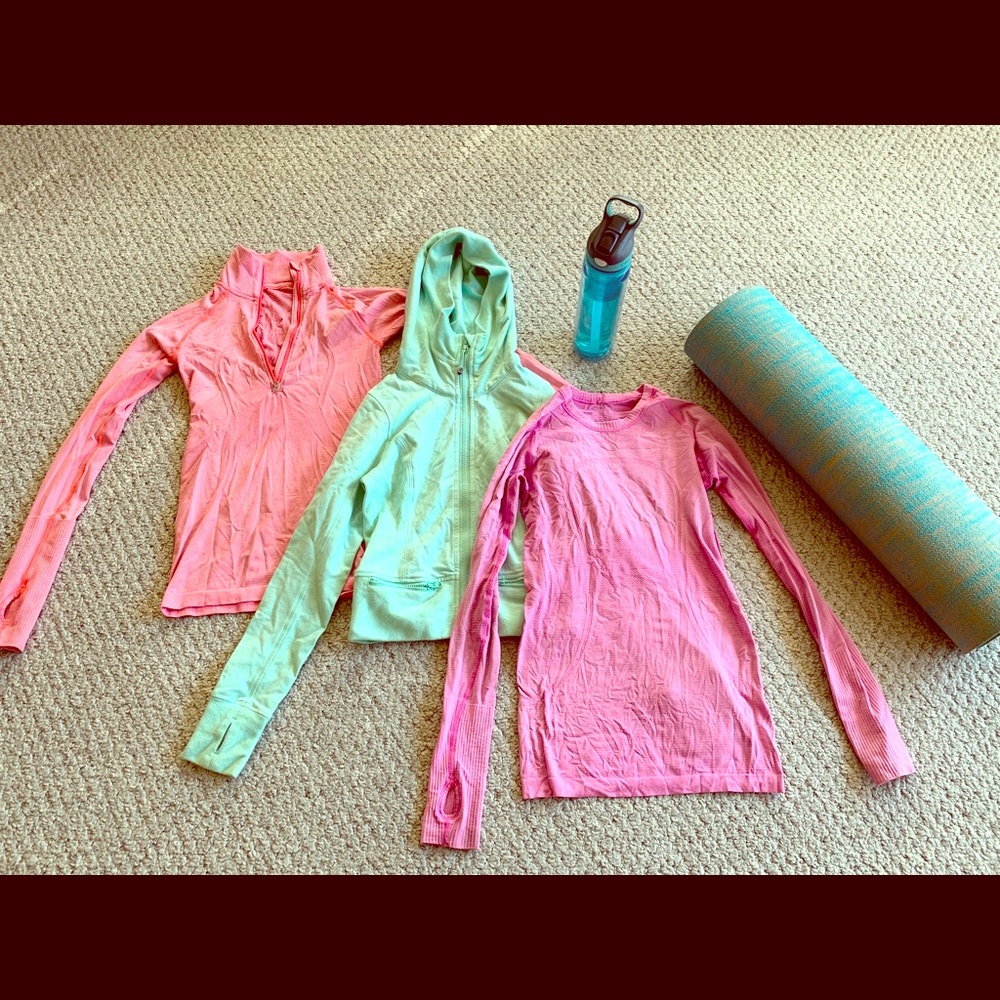 3 Lululemon Long Sleeves (1 hoodie) 😅